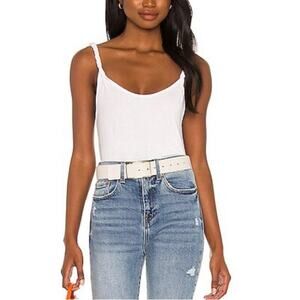 NWT n:Philanthropy Whiskey Twist Shoulder Strap White Tank MEDIUM
